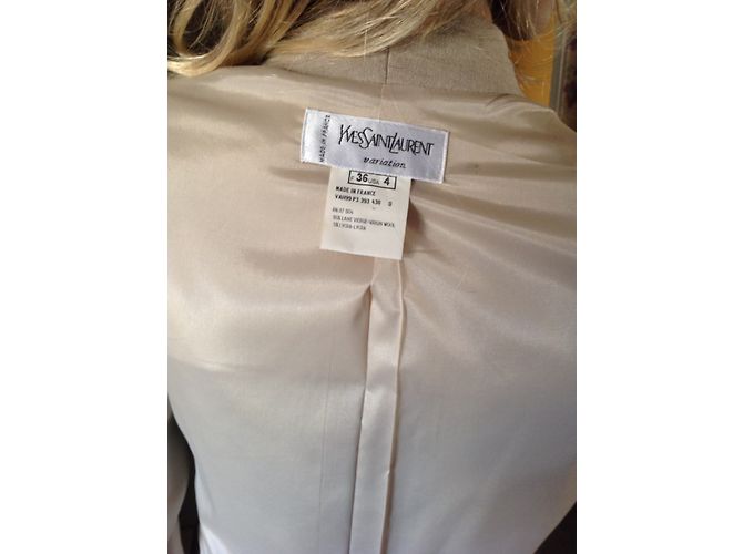 Yves Saint Laurent BLAZER BEIGE COL V CHYC - vista 7