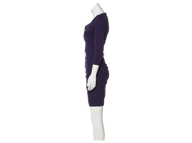 Diane Von Furstenberg DvD Basuto Strickkleid Lila - Ansicht 4