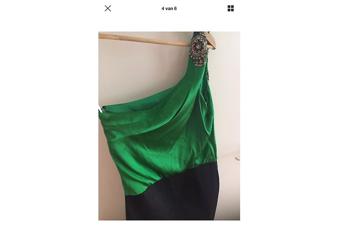 Autre Marque Mini abito monospalla Nero - vista 3