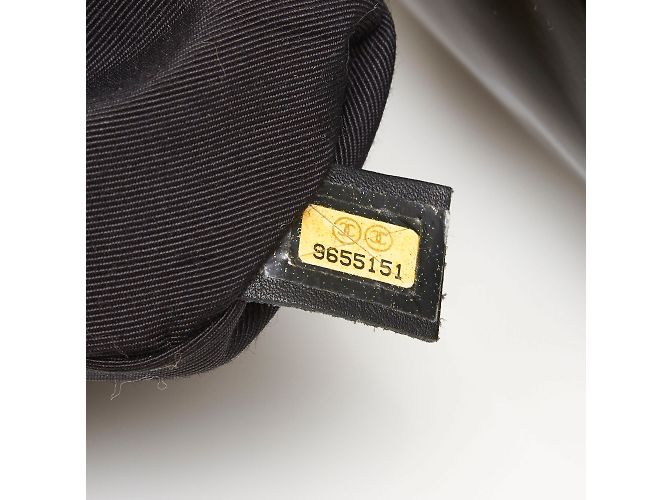 Chanel Klare Vinyl-Einkaufstasche Schwarz - Ansicht 7