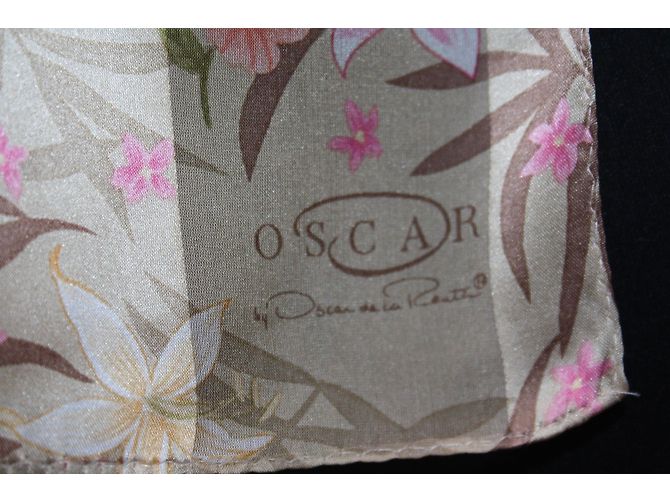 Oscar de la Renta Sciarpa di seta floreale - vista 3