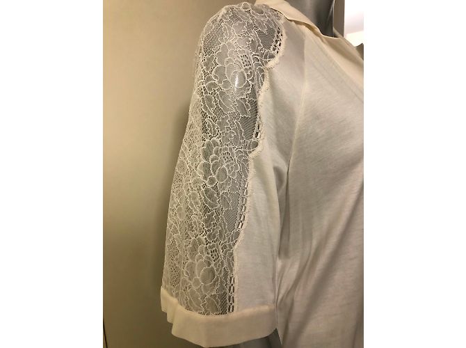 La Perla Hemd aus Rayon Farbe Eggshell Aus weiß - Ansicht 3