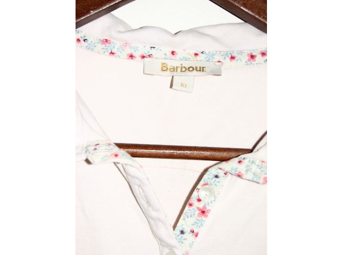 Polo Barbour in cotone rosa - vista 4