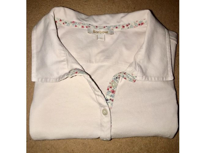 Polo Barbour in cotone rosa - vista 6