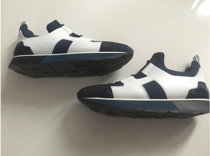 Hermès Hermes Blanco Azul marino - vista 3