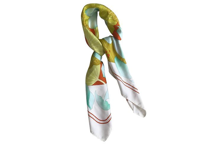 Hermès Flores de loto Beige - vista 2