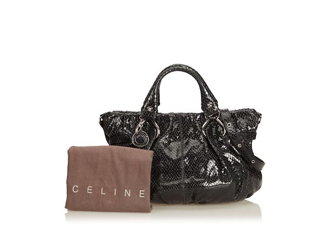 Céline Satchel de charol en relieve - vista 10