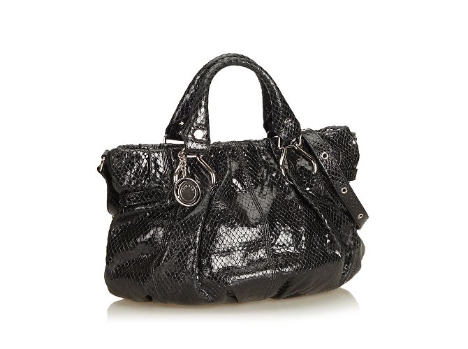 Céline Satchel de charol en relieve - vista 2