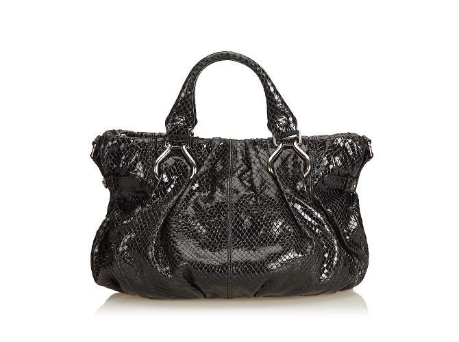 Céline Satchel de charol en relieve - vista 3