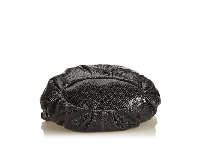 Céline Satchel de charol en relieve - vista 4