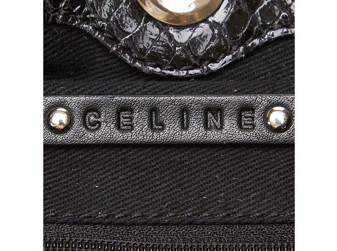Céline Satchel de charol en relieve - vista 6