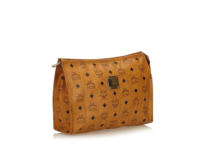 Omega Visetos Clutch aus Leder Schwarz Silber - Ansicht 2
