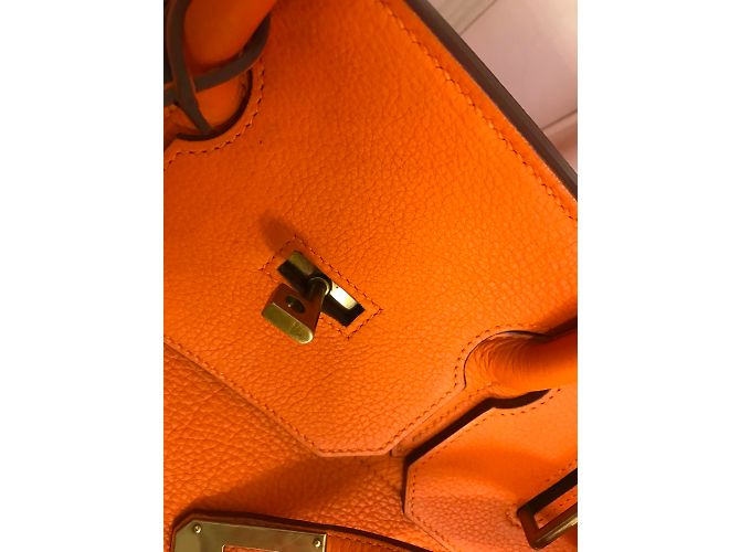 Hermès Haut A Courroies Birkin 40 Naranja - vista 15