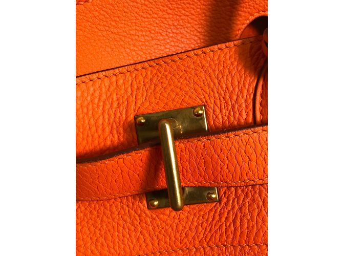 Hermès Haut A Courroies Birkin 40 Naranja - vista 20