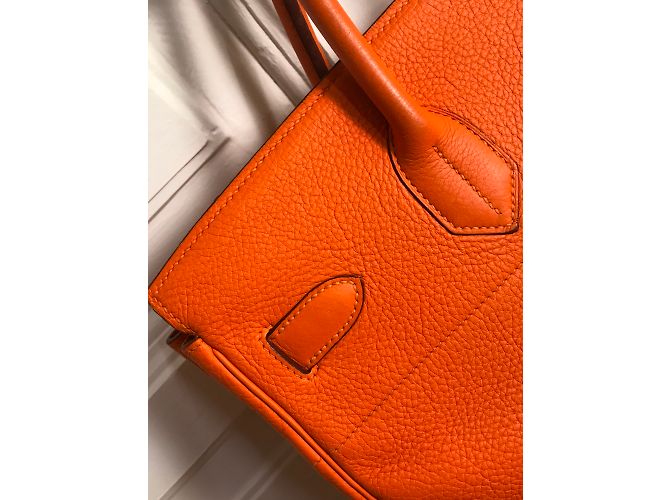Hermès Haut A Courroies Birkin 40 Naranja - vista 23