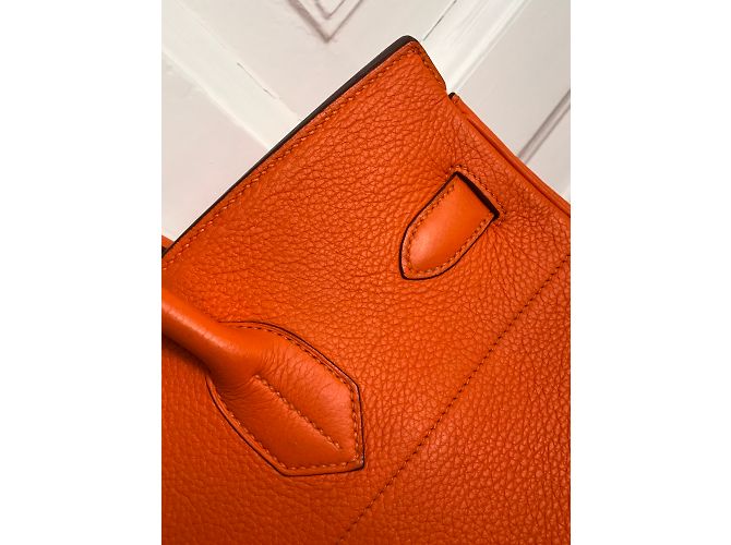Hermès Haut A Courroies Birkin 40 Naranja - vista 24