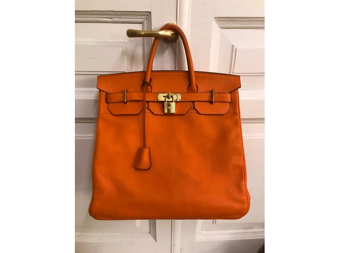 Hermès Haut A Courroies Birkin 40 Naranja - vista 28