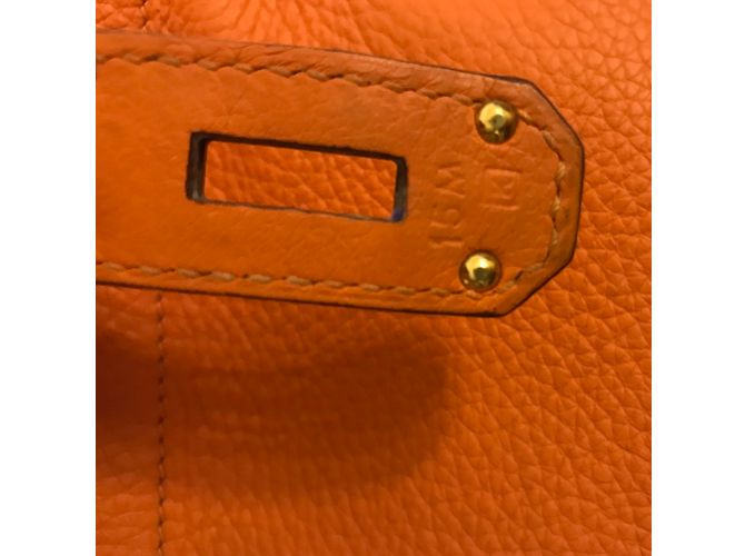 Hermès Haut A Courroies Birkin 40 Naranja - vista 3