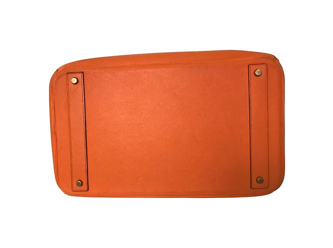 Hermès Haut A Courroies Birkin 40 Naranja - vista 4