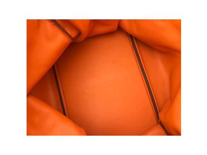 Hermès Haut A Courroies Birkin 40 Naranja - vista 5