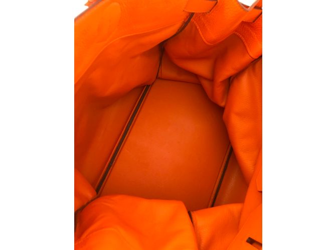 Hermès Haut A Courroies Birkin 40 Naranja - vista 6