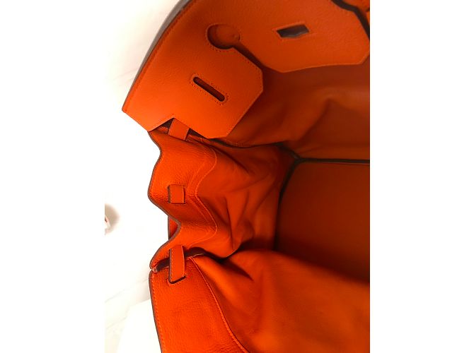 Hermès Haut A Courroies Birkin 40 Naranja - vista 9