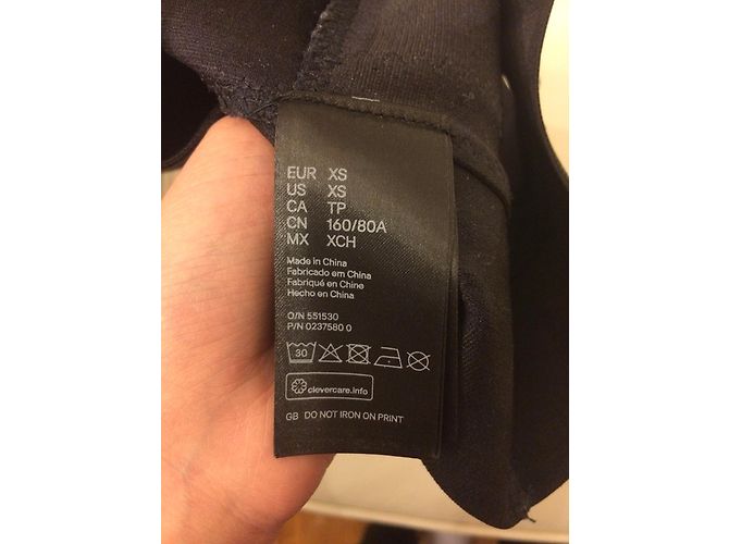 Alexander Wang, Sujetador Alexander Wang para H&M Negro Gris antracita - vista 4
