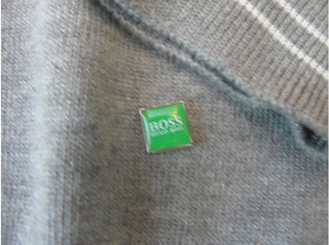 Hugo Boss Polo Pullover Grau Baumwolle M - Ansicht 4