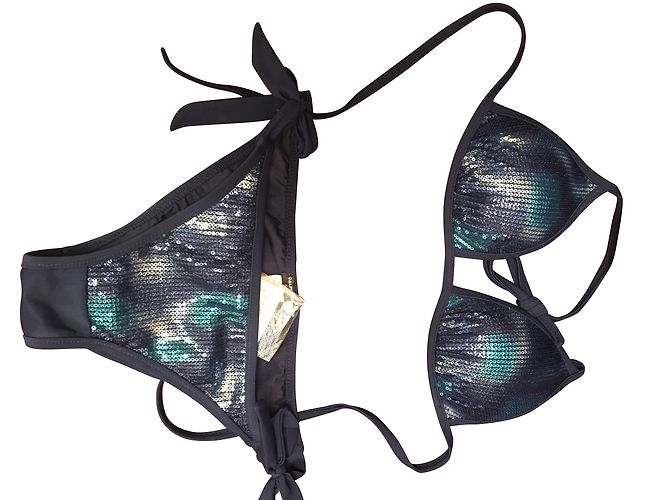 Autre Marque Top de bikini Calzedonia azul - vista 2