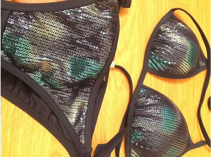 Autre Marque Top de bikini Calzedonia azul - vista 3