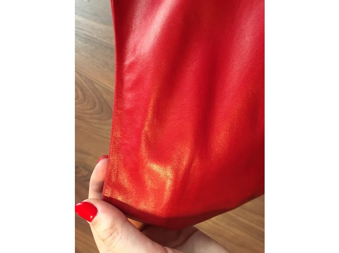 Louis Vuitton Leder Oberteil Rot - Ansicht 4