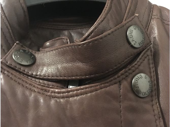 Zadig & Voltaire Leather bomber / biker type leather jacket - view 3