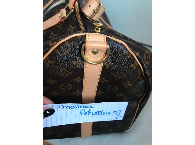 Louis Vuitton Keepall Schultergurt "My Monogram" Dunkelbraun - Ansicht 11