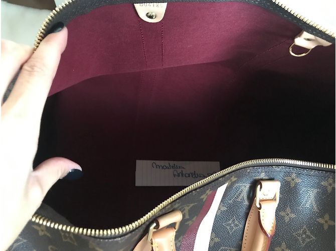 Louis Vuitton Keepall Schultergurt "My Monogram" Dunkelbraun - Ansicht 12