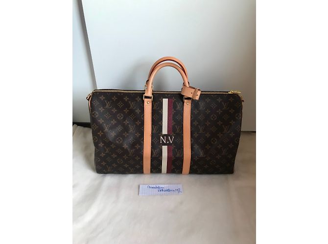 Louis Vuitton Keepall Schultergurt "My Monogram" Dunkelbraun - Ansicht 13