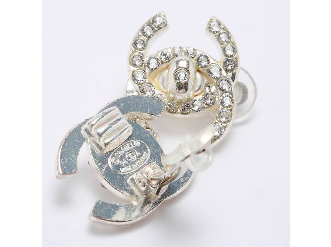 Chanel CC SILVER RHINESTONE Plata - vista 3