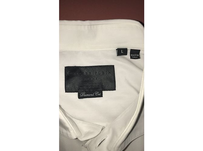 Camisa Philipp Plein de algodón blanco L - vista 3