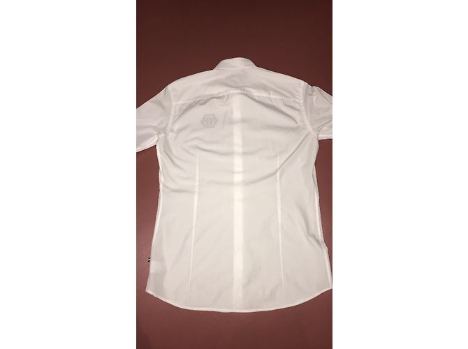 Camisa Philipp Plein de algodón blanco L - vista 4