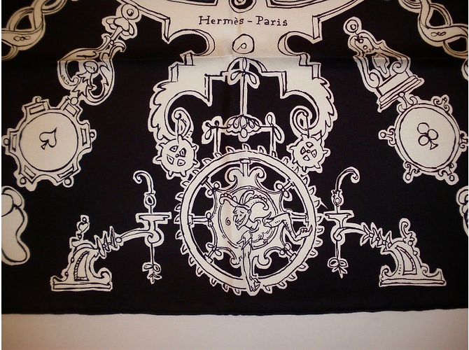 Hermès Lenços Preto - vista 10