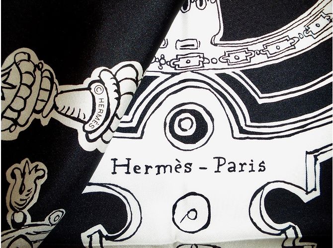 Hermès Lenços Preto - vista 13