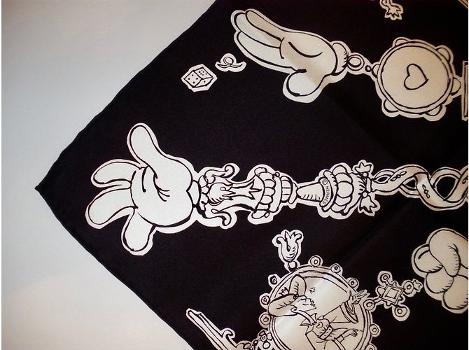 Hermès Lenços Preto - vista 3