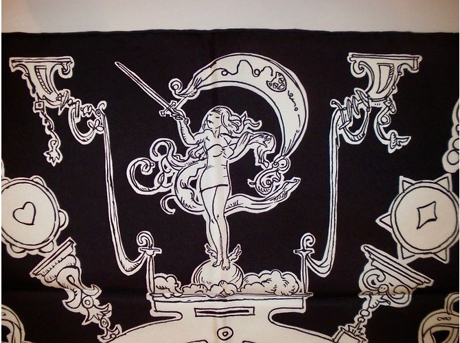 Hermès Lenços Preto - vista 4