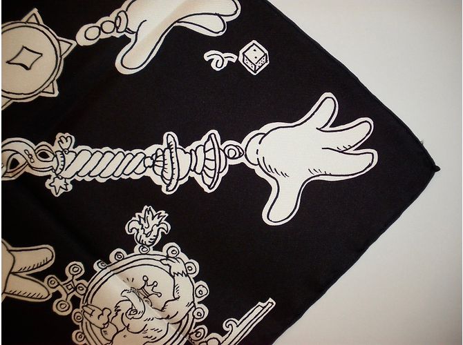 Hermès Lenços Preto - vista 5
