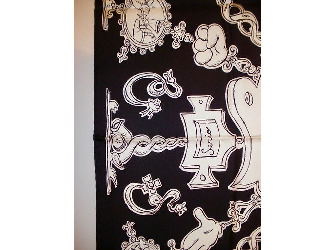 Hermès Lenços Preto - vista 6