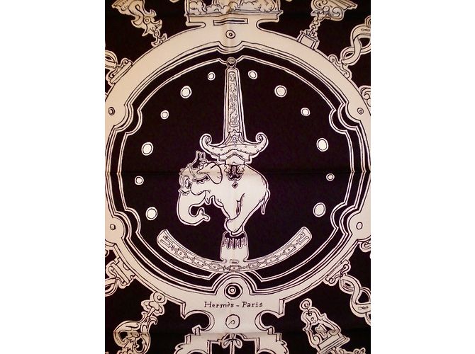 Hermès Lenços Preto - vista 7