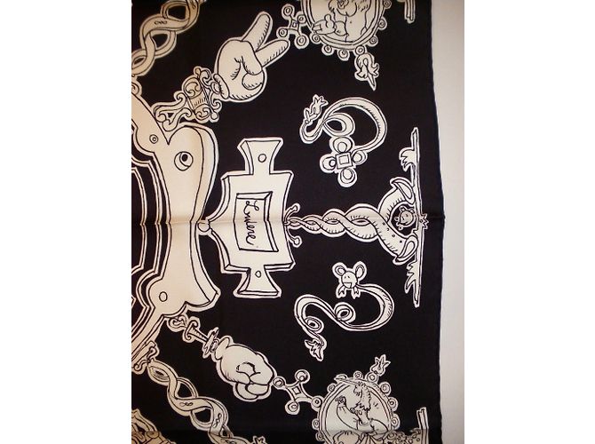 Hermès Lenços Preto - vista 8
