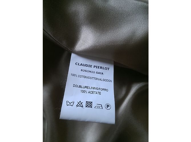 Trench Claudie Pierlot Beige in Cotone - vista 3