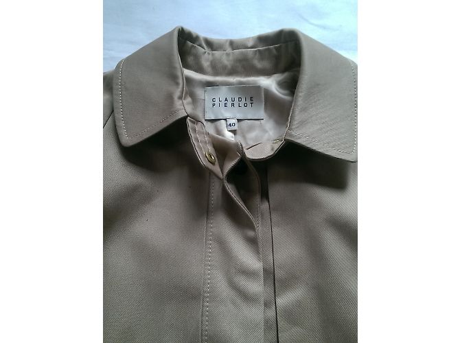 Trench Claudie Pierlot Beige in Cotone - vista 6
