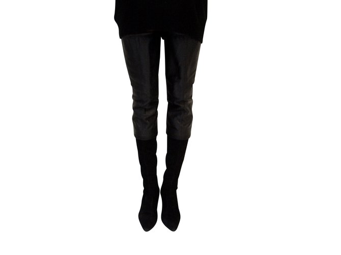 Chanel Bibs maxi bi materiale Nero - vista 2