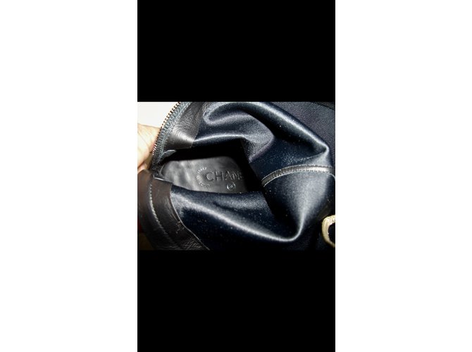 Chanel Bibs maxi bi materiale Nero - vista 6